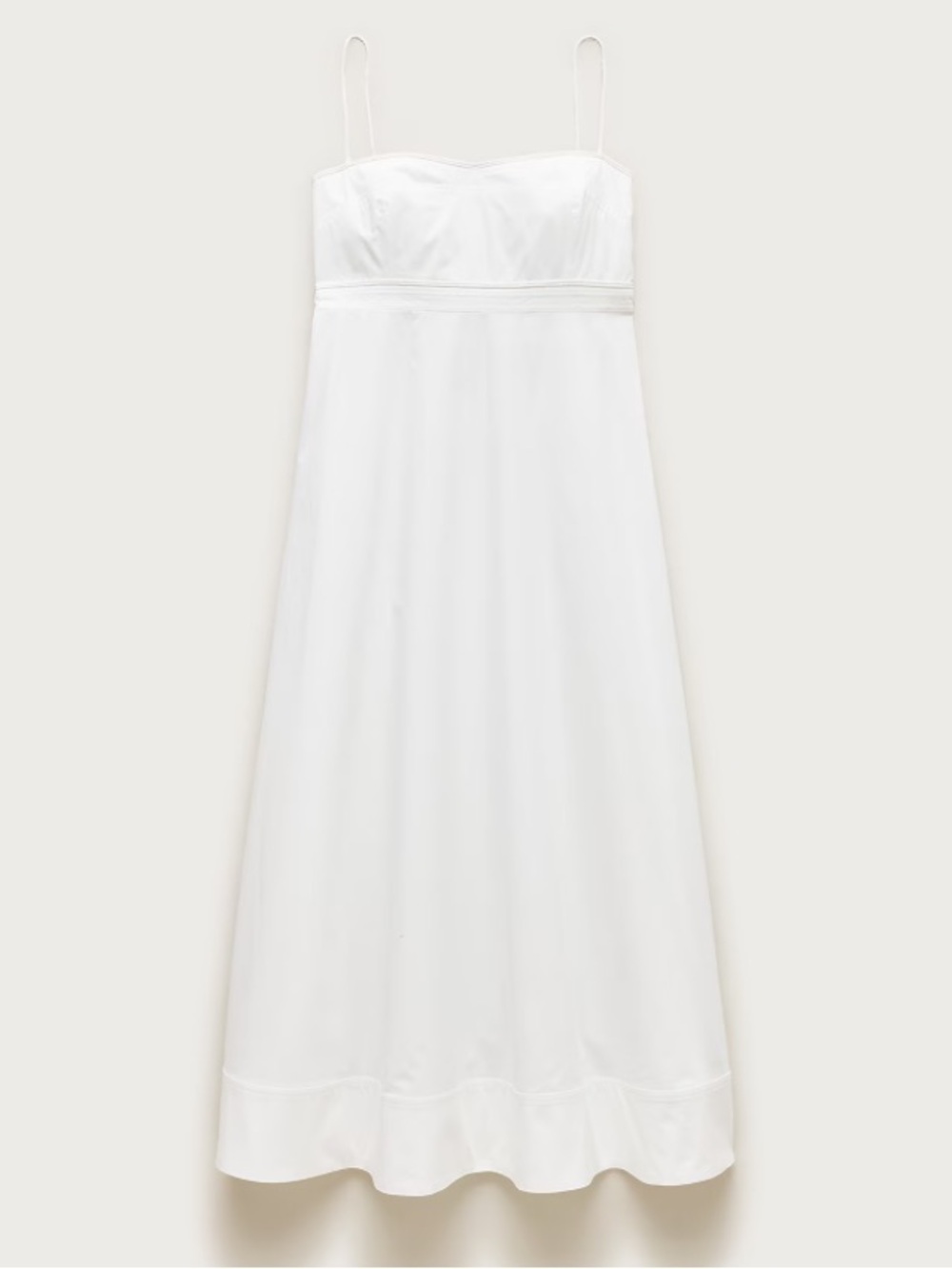J crew white Empire-waist dress in cotton poplin - Picture 4 of 5